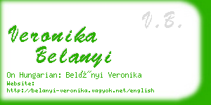 veronika belanyi business card